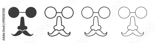 Joke day icon. flat stroke linear simple trend modern logotype design