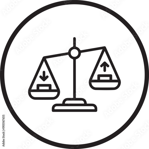 Economic Justice Balance Icon