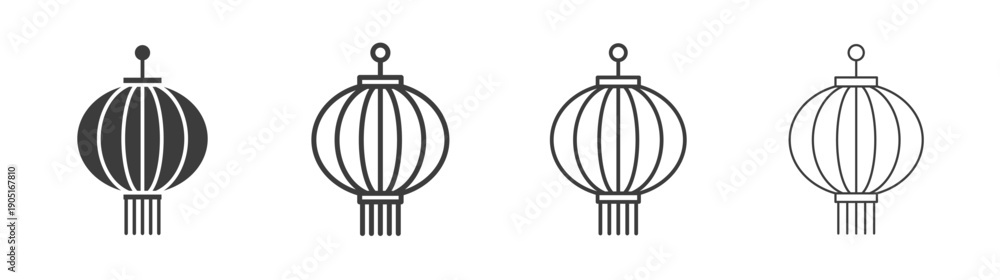 Fototapeta premium Lantern icon. flat stroke linear simple trend modern logotype design