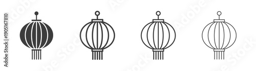 Lantern icon. flat stroke linear simple trend modern logotype design