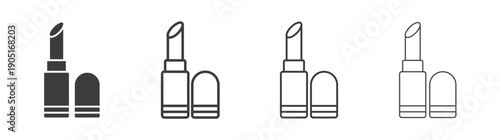 Lipstick icon. flat stroke linear simple trend modern logotype design