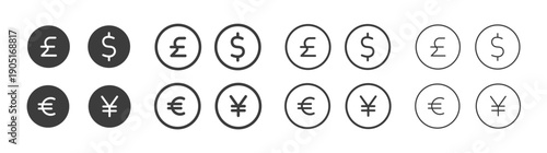 Money icon. flat stroke linear simple trend modern logotype design