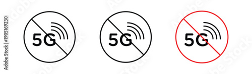 NoG signal signs. flat stroke linear simple trend modern logotype design