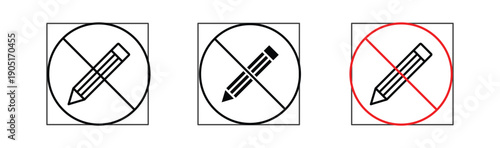 No plastic signs. flat stroke linear simple trend modern logotype design