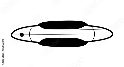 A sleek black computer mouse isolated on a white background serves as the perfect tackle for a digital angler ready to hook a big catch in the deep blue water of the web