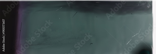 Abstract vector illustration of vintage 35mm film scan negative with white scratches and dust on dark background cinematic grainy texture and analog light leak effect