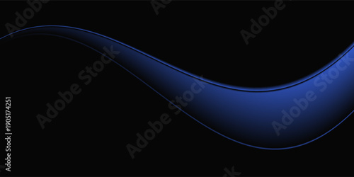 The curved shape and fading blue gradation can be illustrated as part of the aurora phenomenon in the night sky.