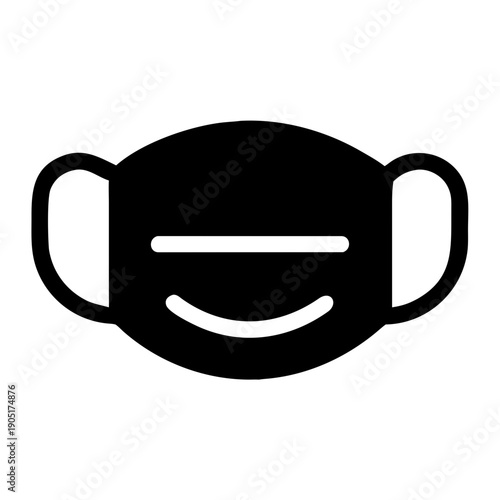 A smiling face mask designed with a cheerful expression to promote positivity during health precautions