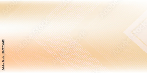 Minimal Abstract Orange Gradient Background with White Wave Lines. Modern Wavy Line Background in Warm eps10