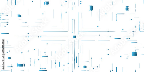 . Futuristic blue circuit board background vector. Modern technology circuit board texture background design.