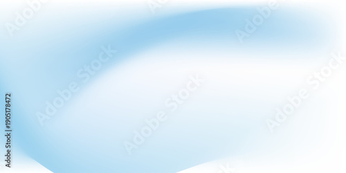 Sky Blue Gradient Vector Background. Abstract Light Blue Gradation Background. Soft Gradient Texture Banner Template.