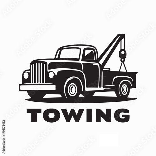Towing Service Logo. Towing Service Logo Stock Illustrations 