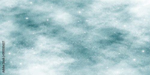 A beautiful clear blue sky background with bright white clouds and radiant sunlight creates a serene summer atmosphere in this natural day light cloudscape