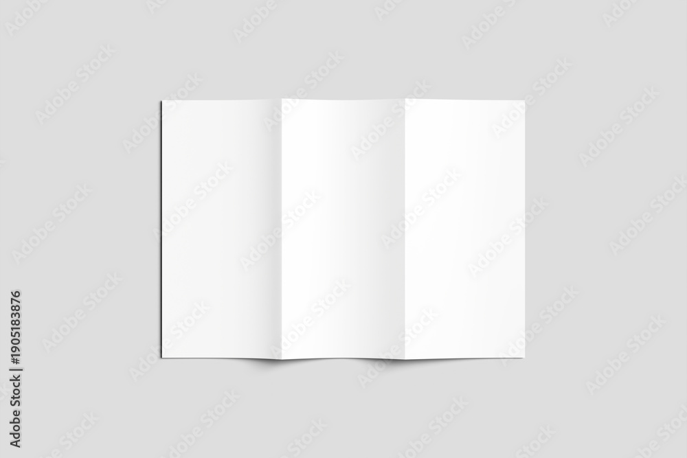 Fototapeta premium Trifold Brochure Mockup
