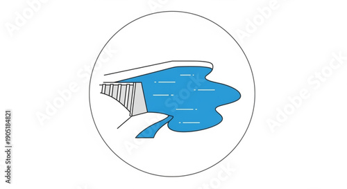 Toothbrush applying blue toothpaste in circular frame for oral hygiene and dental care concept