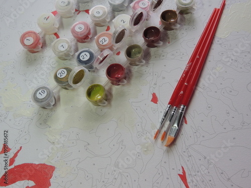 brush and paint