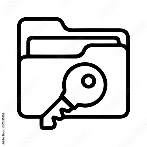 Secure Data Access Folder Icon