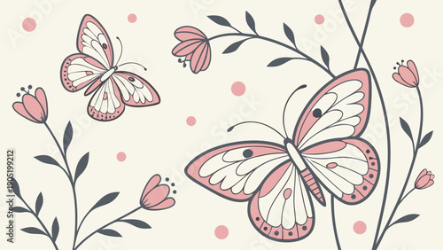 Light Dream Romance Decorative Vector Pattern