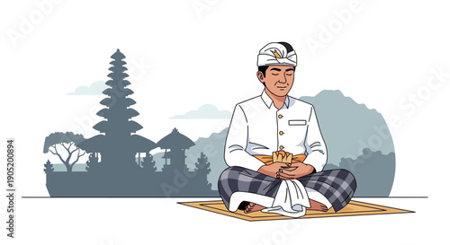 Man in Traditional Balinese.