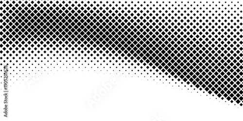 abstract simple big to small black square dot pattern can be used background.