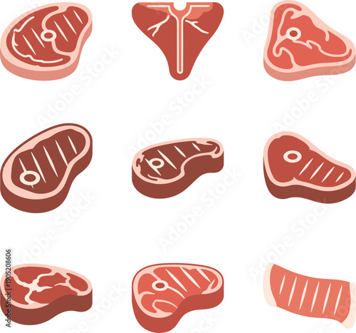 Vector illustrations of BBQ grills skewers and cooking utensils for outdoor barbecue and summer party concepts।