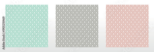 Set of abstract geometric patterns. Seamless vector backgrounds. Colored ornaments Graphic modern patterns Simple lattice graphic design