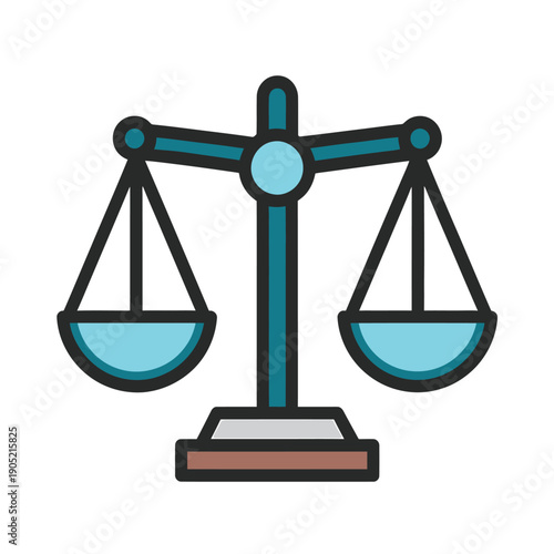 Balance Scale Icon Justice Law Symbol
