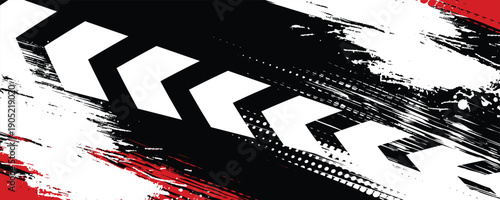 Exclusive red and black color combination sport racing car livery design, for universal medium eps10 vector ready to print.