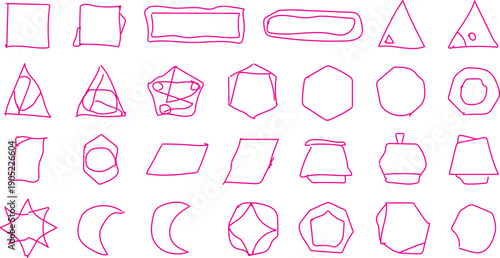Geometric shapes and symbols