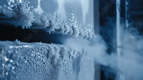 Cold storage ice crystal fog