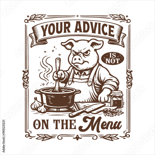 Your advice in not on the mena T-shirt Design, Sarcastic Cutting Board Art, Funny Kitchen Engraving, Laser Cutting Board Design, Cute Kitchen Quote ClipArt