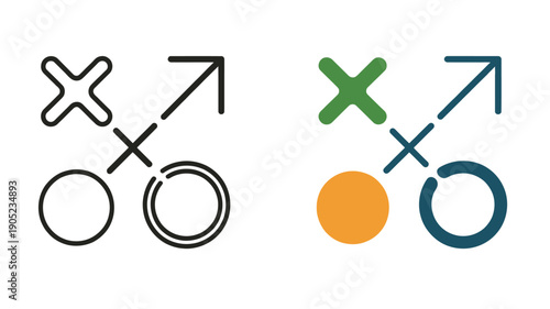 Tic-Tac-Toe Game Symbols and Strategy