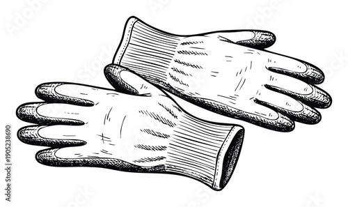 Reliable utility work gloves designed for hand protection and comfort in various tasks such as gardening, construction, or general labor, suitable for safety product advertisements and