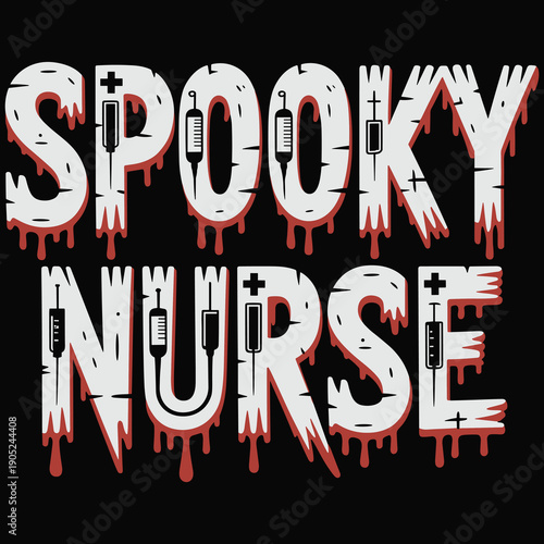 Spooky Nurse SVG, Spooky Vibes Svg, Nurse Fall Shirt