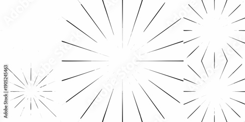 Abstract explosion of lines and light creating a dynamic visual effect