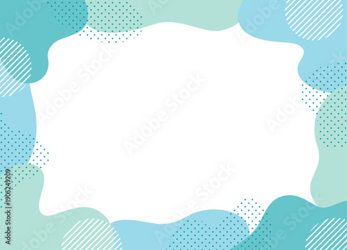 カラフルで柔らかい形のフレーム