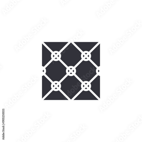 Decorative ceiling pattern icon representing geometric tile design, ornamental surface, and architectural detailing.