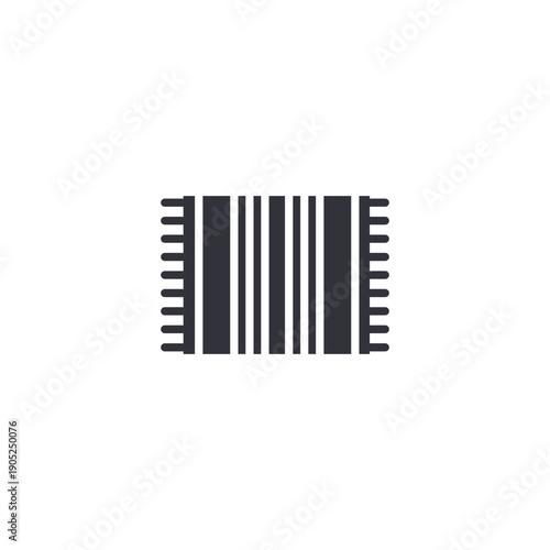Barcode style striped pattern icon representing product labeling, inventory system, and graphic linear design element.