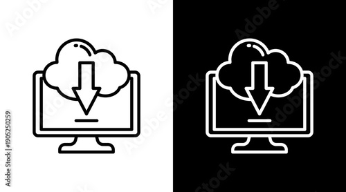 Download Black White Icon Set Design 