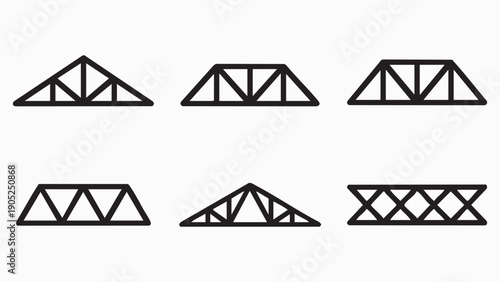 Roof and bridge trusses, structural frameworks for buildings and spans
