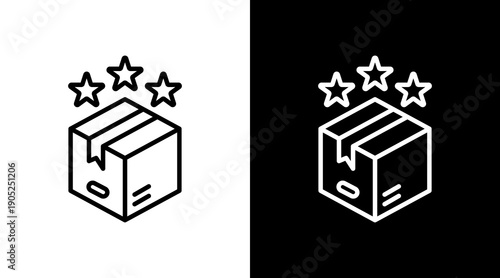 Review Black White Icon Set Design 