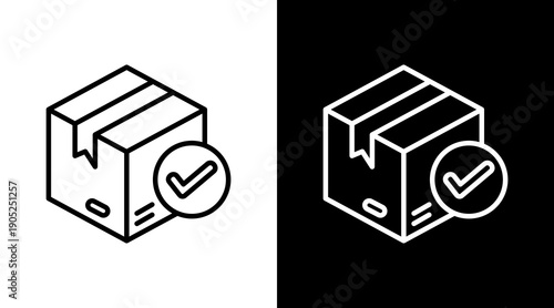 Stock Black White Icon Set Design 