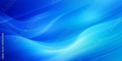 Smooth abstract blue wave background with flowing lines and a light motion pattern creates a soft design texture of elegant curves and fractal energy shapes