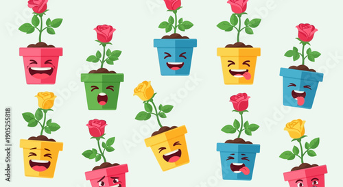 Set of various colorful desk lamps in flat design.