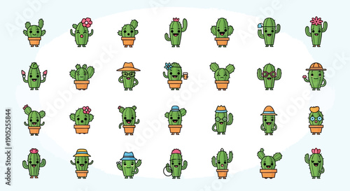 Colorful Wireless Earbuds and Charging Cases Icon Set