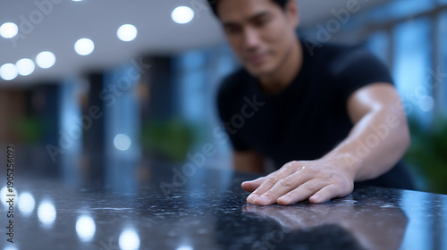 Man's Touch on Polished Surface