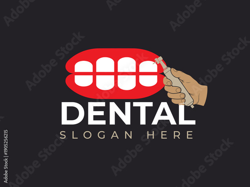 Dental Vector Logo for Dentist and Oral Care Clinic