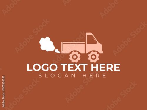 Delivery Truck Vector Logo for Logistics and Transportation