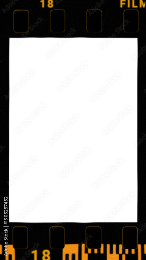 Fototapeta premium Thick Black Vertical Pillarbox Photo Frame Borders