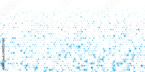 Festive blue confetti background for banner, repeating shiny dot pattern, holiday celebration template, high resolution